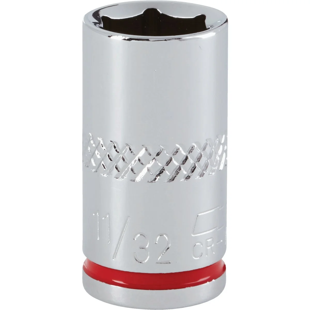 Clean Channellock 1 4 In. Drive 11 32 In. 6-Point Shallow Standard Socket Effective