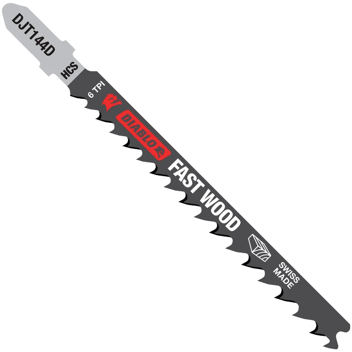 Top-Quality Diablo T-Shank 4 In. x 6 TPI High Carbon Steel Jig Saw Blade for Fast Wood Cuts 5-Pack Effective