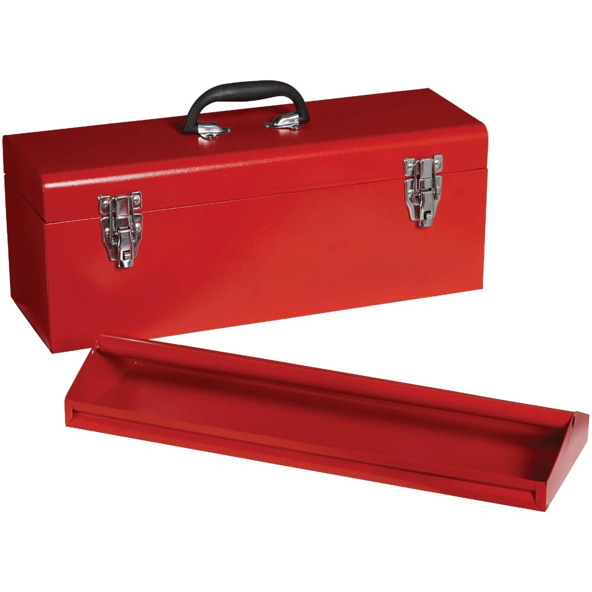 Modern 20 In. Red Steel Toolbox Smooth