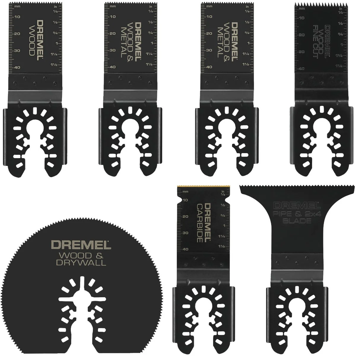 Classic Dremel Universal Multi-Material Oscillating Blade Assortment 7-Piece Trendy
