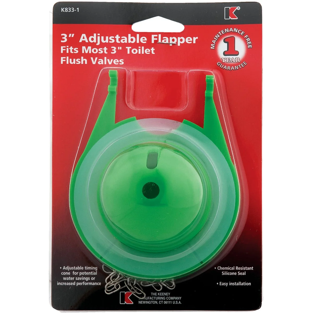 Verified Do it Keeney FlushAll 3 In. Adjustable Flapper Modern
