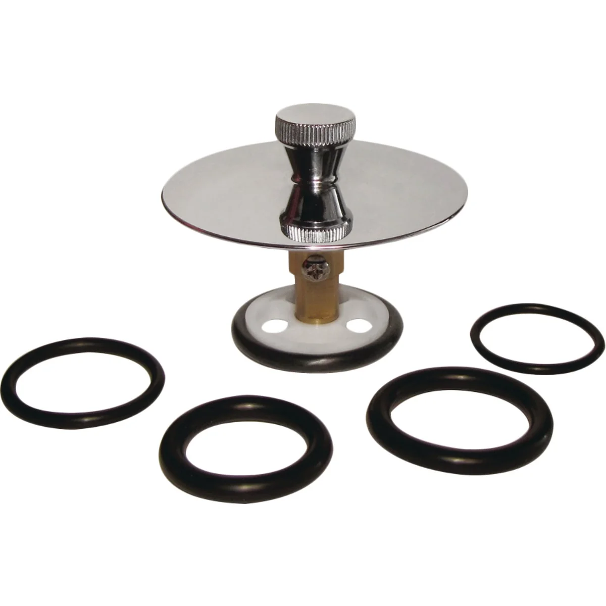 Secure Do it 5 16 In. or 3 8 In. Bathtub Drain Stopper with Polished Chrome Finish Effective