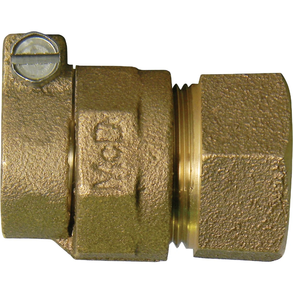 Professional A Y McDonald 1 In. CTS x 1 In. FIPT Brass Low Lead Connector Smooth