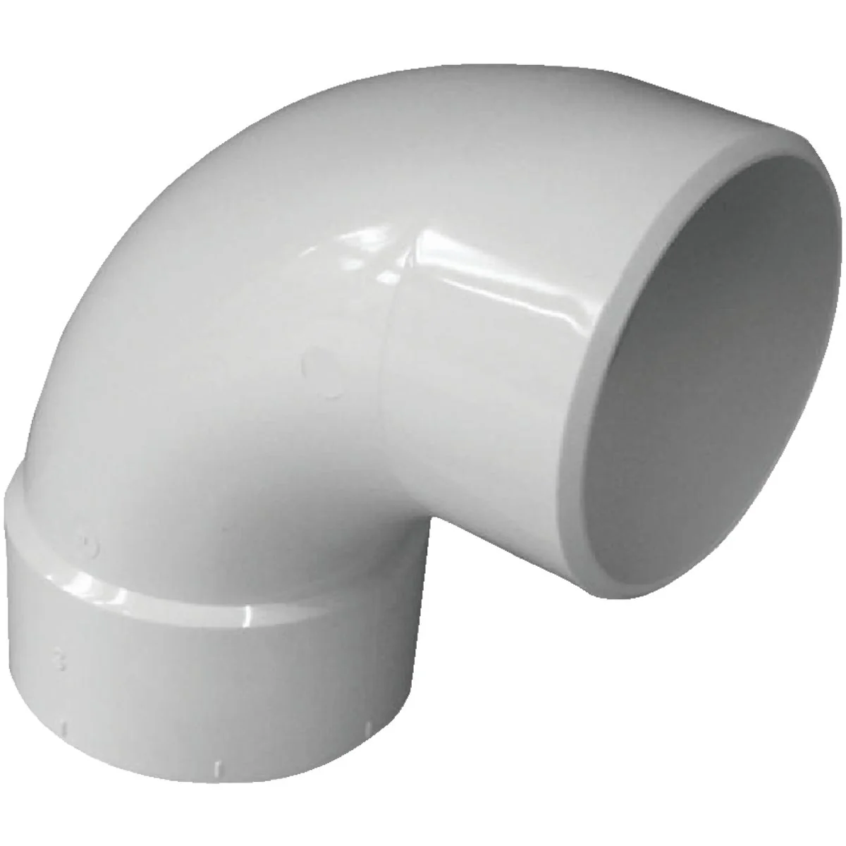 Detailed IPEX Canplas 3 In. SDR 35 90 Deg. PVC Sewer and Drain Street Elbow 1 4 Bend Clean