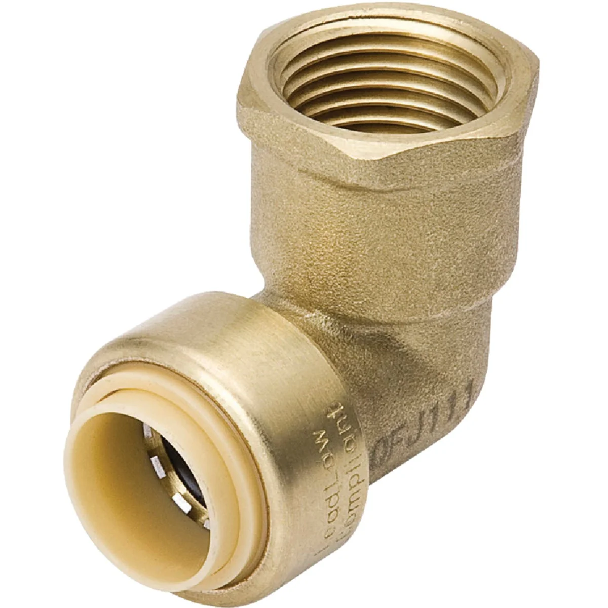 Prestigious ProLine 1 2 In. PF x 1 2 In. FPT 90 Deg. Push Fit Brass Elbow 1 4 Bend Fast
