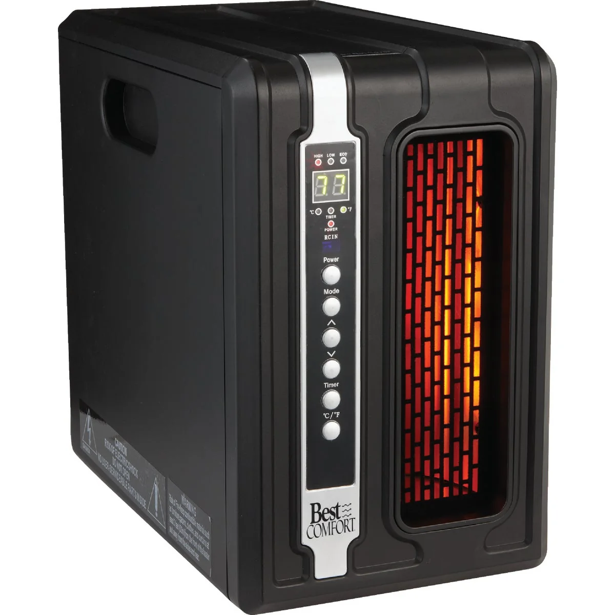 Premium Comfort 1500-Watt 120-Volt Quartz Heater with Remote Sophisticated