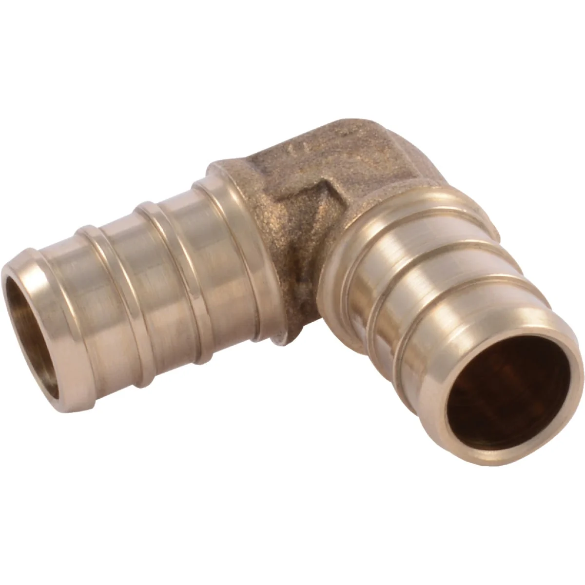 Official SharkBite 1 2 In. x 1 2 In. Barb 90 Deg. Brass PEX Elbow 1 4 Bend Classic