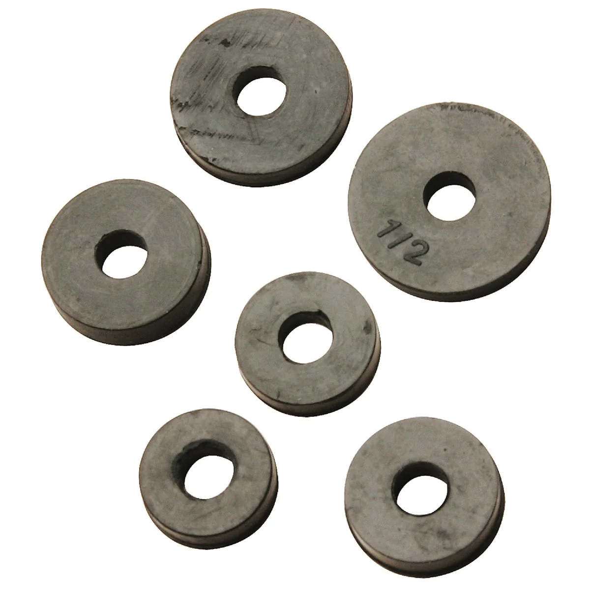 Casual Do it Assorted Black Flat Faucet Washer 6 Ct. Soft