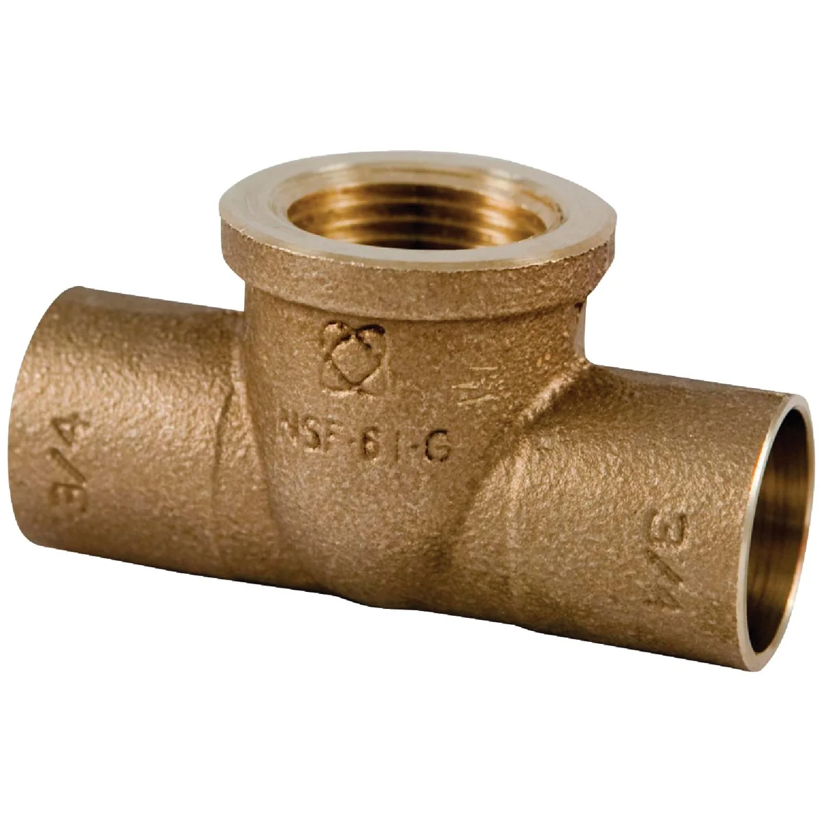 Refined NIBCO 1 2 In. C x 1 2 In. C x 1 2 In. F Brass Low Lead Copper Tee Comfortable