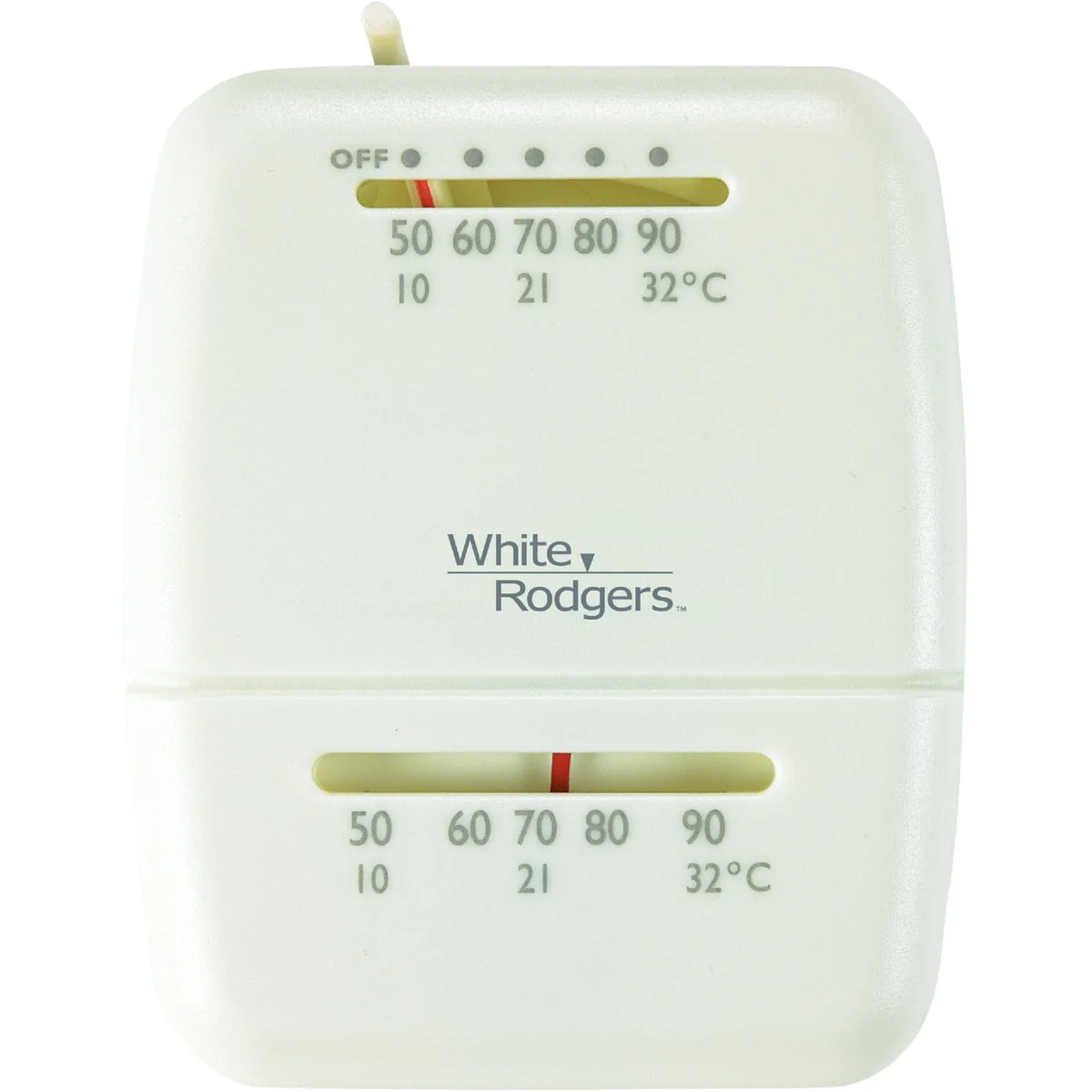 Selected White Rodgers 24V Off-White Mechanical Thermostat Solid