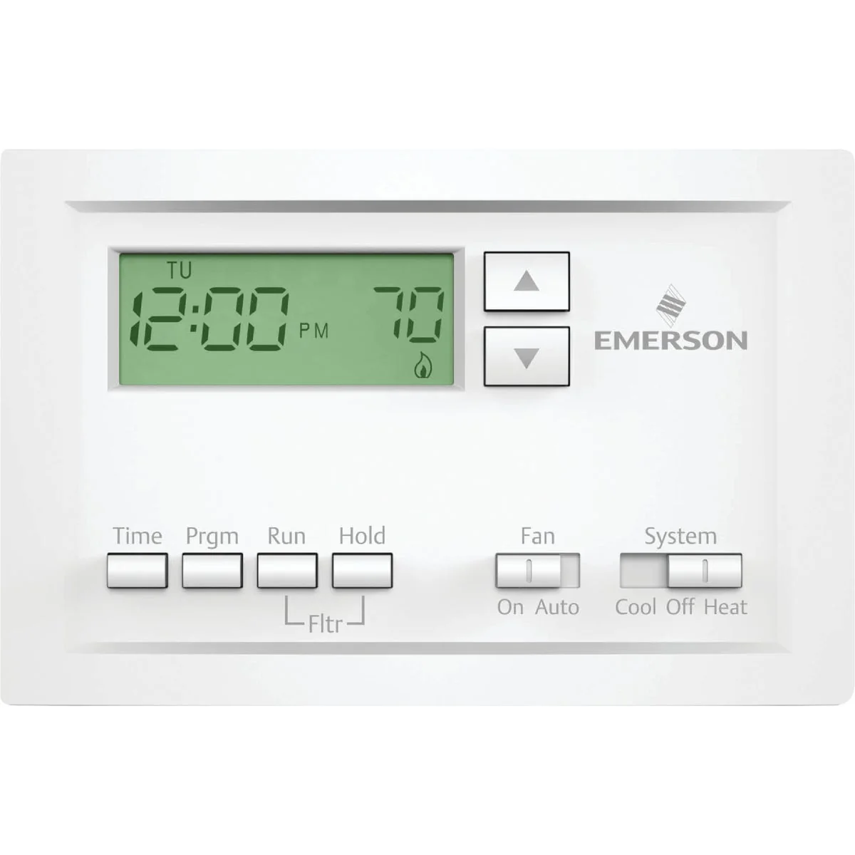 Stylish White Rodgers 5-1-1 Day Programmable White Digital Thermostat Professional
