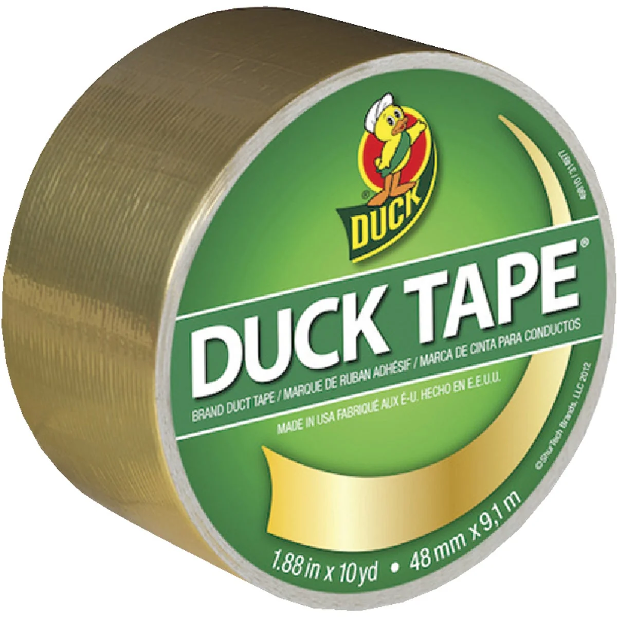 Classic Duck Tape 1.88 In. x 10 Yd. Printed Duct Tape Gold Metallic Comfortable