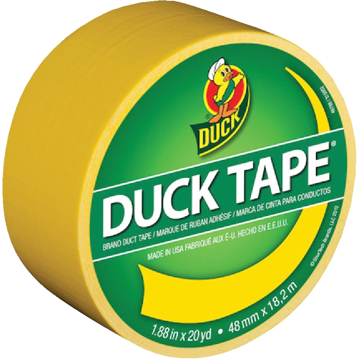 Lightweight Duck Tape 1.88 In. x 20 Yd. Colored Duct Tape Yellow Superior