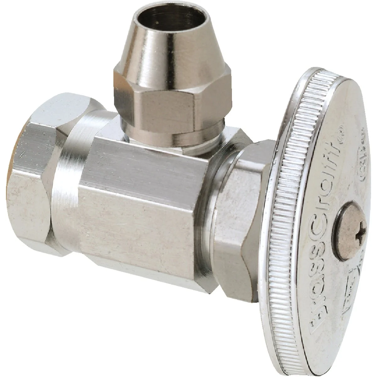 Relaxed BrassCraft 1 2 In. FIP x 3 8 In. OD Flare 90 deg Angle Valve Safe