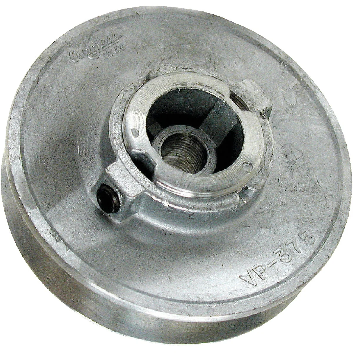 Enhanced Dial 3-3 4 In. x 1 2 In. Variable Pulley for 1 2 or 3 4 HP Motor Solid