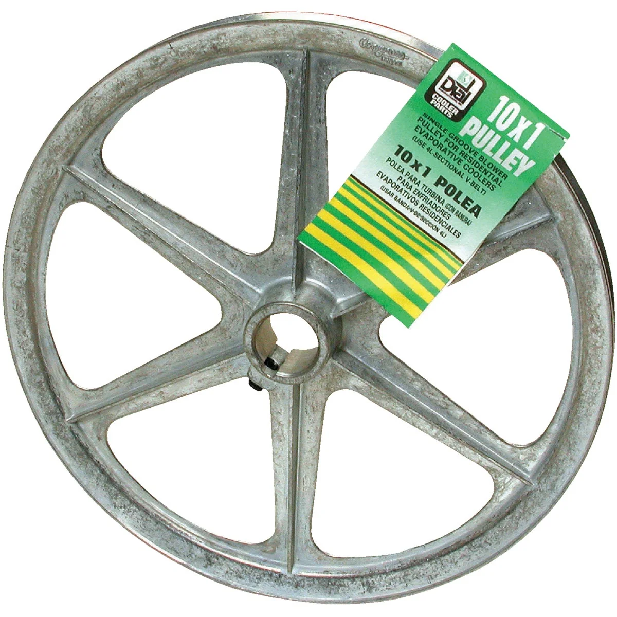 Excellent Dial 10 In. x 1 In. Blower Pulley with Keyway Detailed