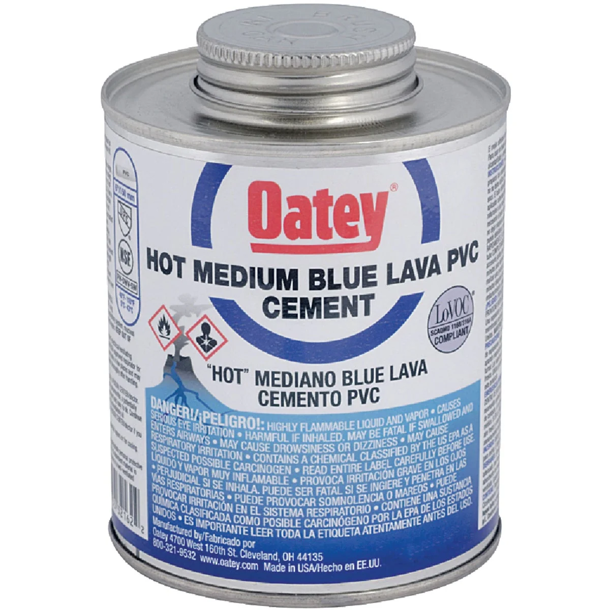 World-Class Oatey 16 Oz. Medium Bodied Blue Lava PVC Cement Official
