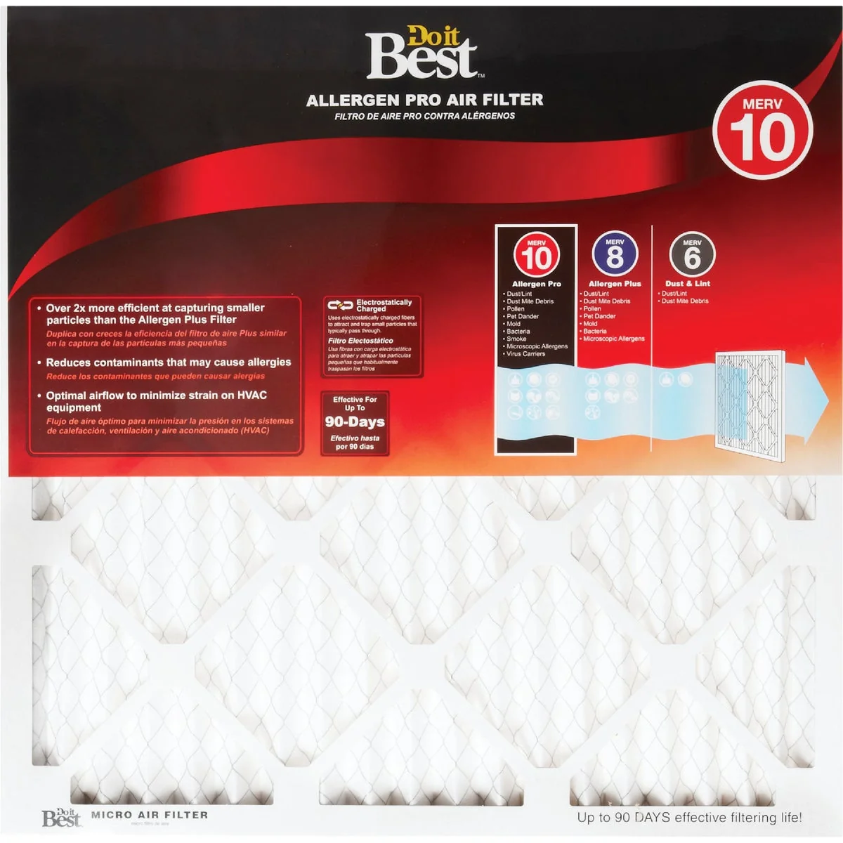 Trendy Do it 20 In. x 30 In. x 1 In. Allergen Pro MERV 10 Furnace Filter Official