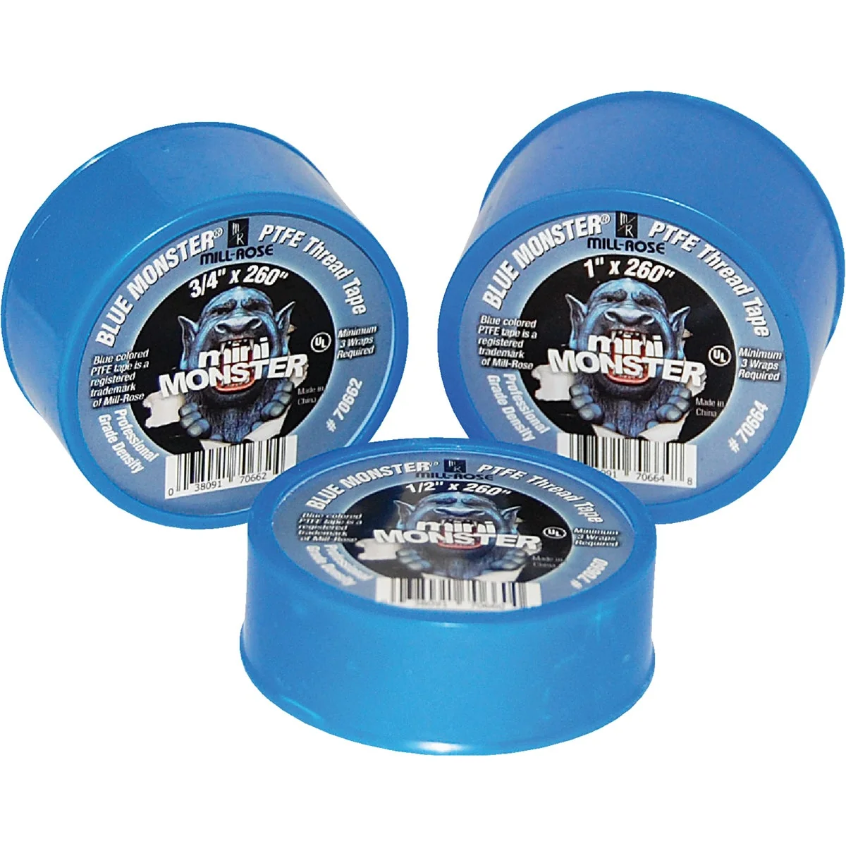 Effective BLUE MONSTER 3 4 In. x 520 In. Blue Thread Seal Tape Trusted