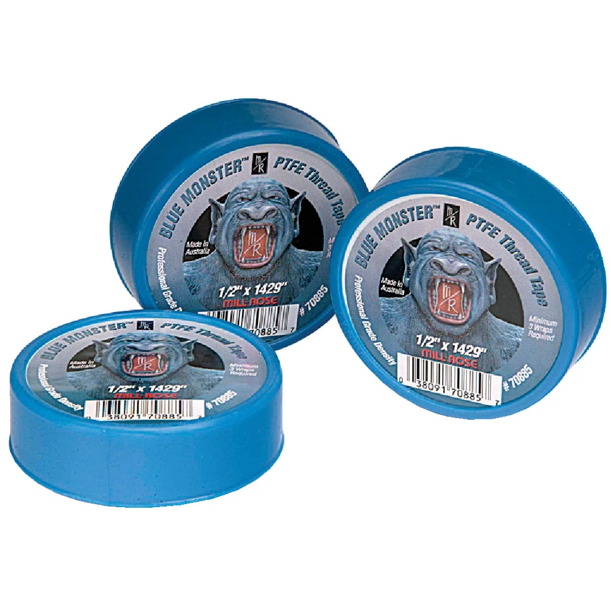 Trendy BLUE MONSTER 3 4 In. x 1429 In. Blue Thread Seal Tape Optimized
