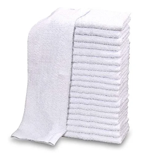 Comfortable 60 PC New Cotton Blend White Restaurant Bar Mops Kitchen Towels 28oz 60 Count Pure