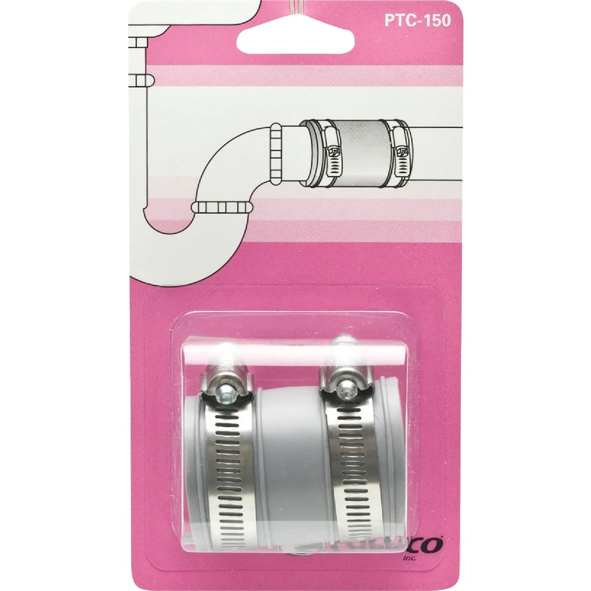 Safe Fernco 1-1 2 In. or 1-1 4 In. Flexible Tubular PVC Drain Pipe Connector