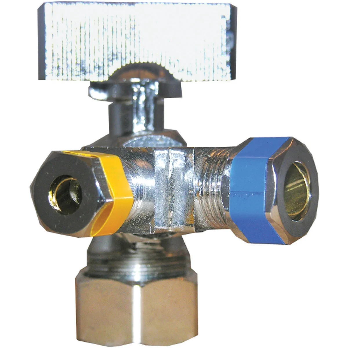 Clean Lasco 5 8 In. C Inletx3 8 In. C Outletx1 4 In. C Outlet 1 4 Turn Angle Valve Natural