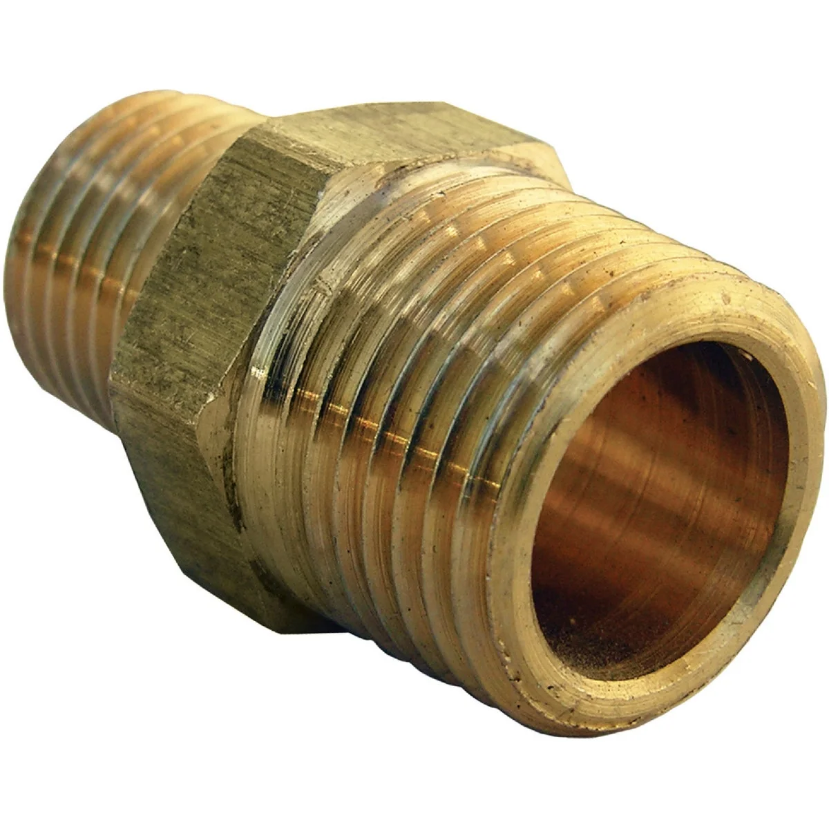 Reusable Lasco 3 8 In. MPT x 1 4 In. MPT Brass Hex Nipple Sophisticated