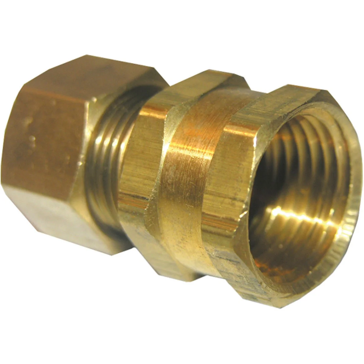 Unique Lasco 1 2 In. C x 1 2 In. FPT Brass Compression Adapter Modern