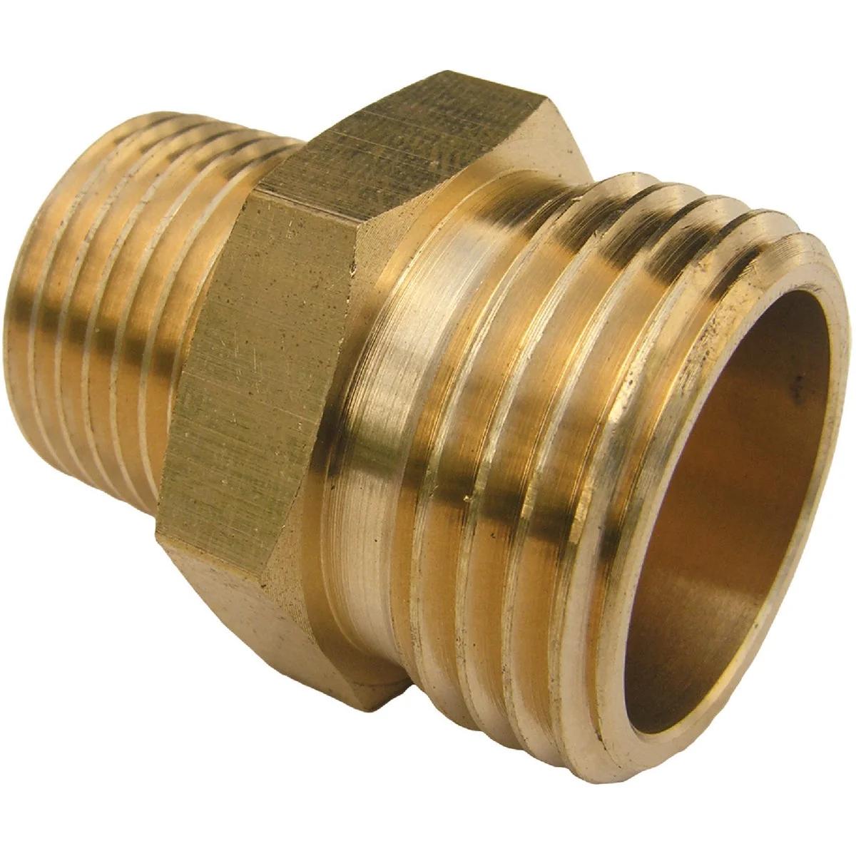 Safe Lasco 3 4 In. MHT x 1 2 In. MPT Brass Adapter Traditional