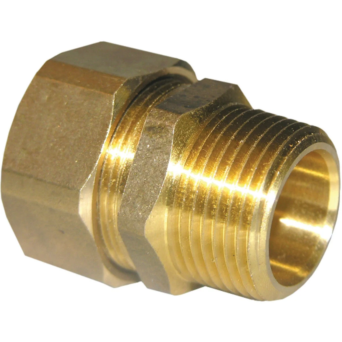 High-End Lasco 7 8 In. C x 3 4 In. MPT Brass Compression Adapter First-Class