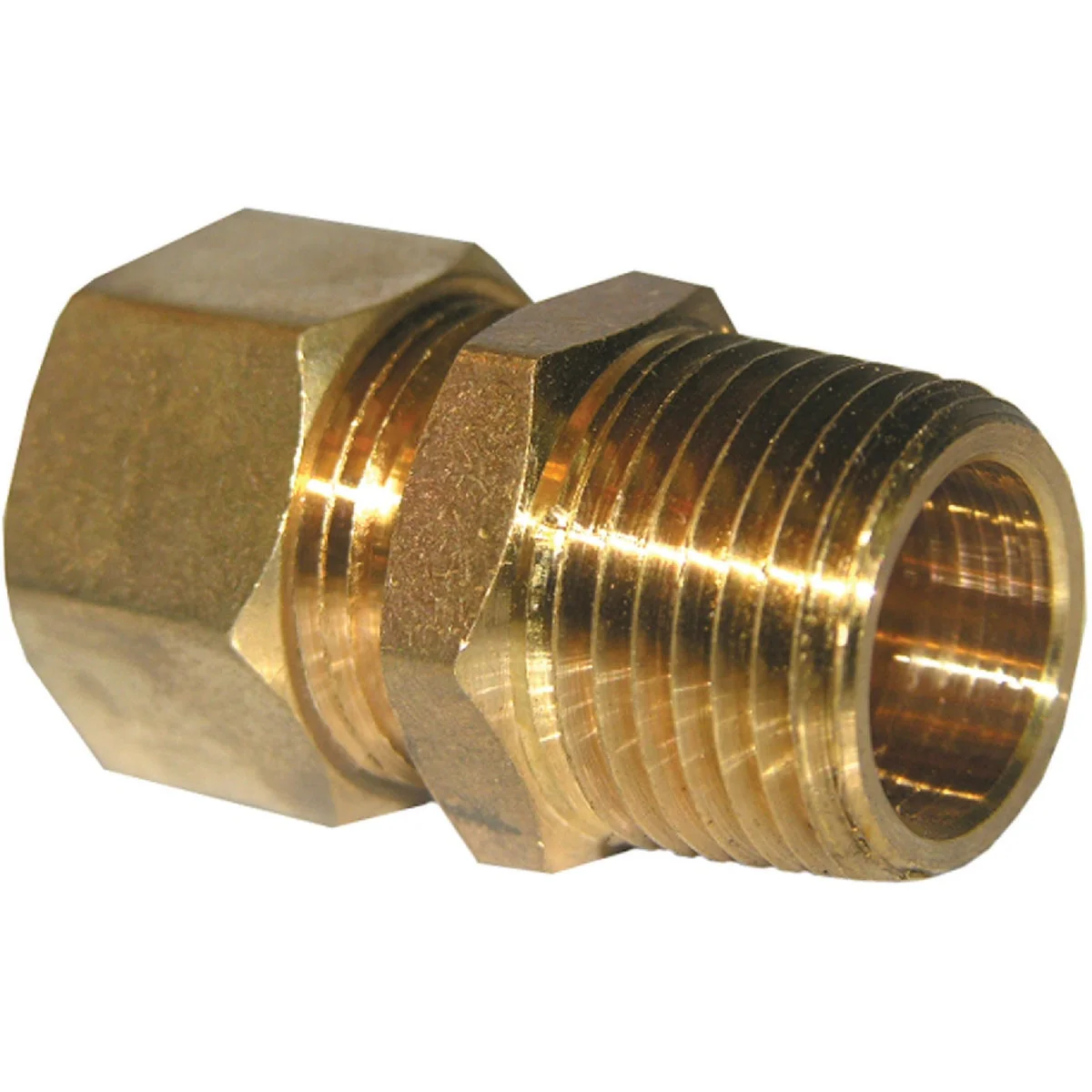 Outstanding Lasco 5 8 In. C x 1 2 In. MPT Brass Compression Adapter Specialty
