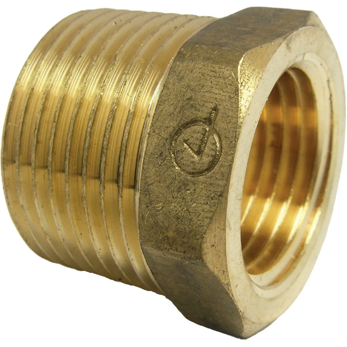 Crafted Lasco 3 4 In. MPT x 1 2 In. FPT Brass Hex Bushing Smart