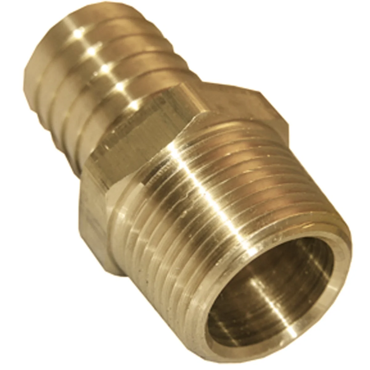 Quality Lasco 1 8 In. MPT x 3 16 In. Brass Hose Barb Adapter Natural