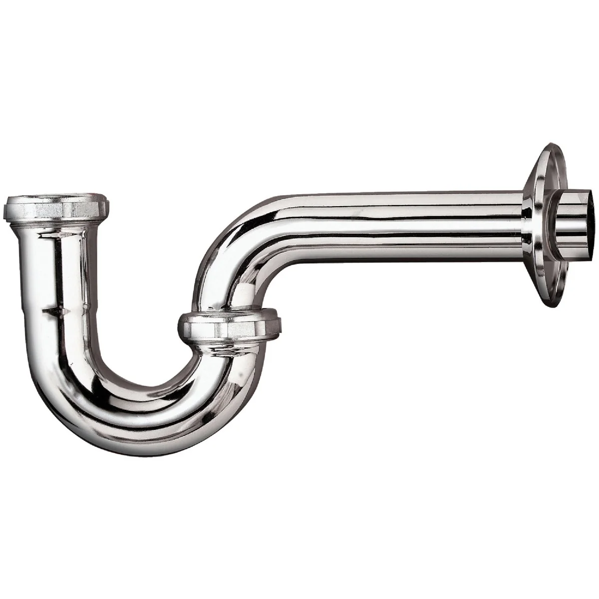 Specialty Do it 1-1 4 In. x 1-1 4 In. Chrome-Plated 20 Gauge Brass P-Trap Sophisticated