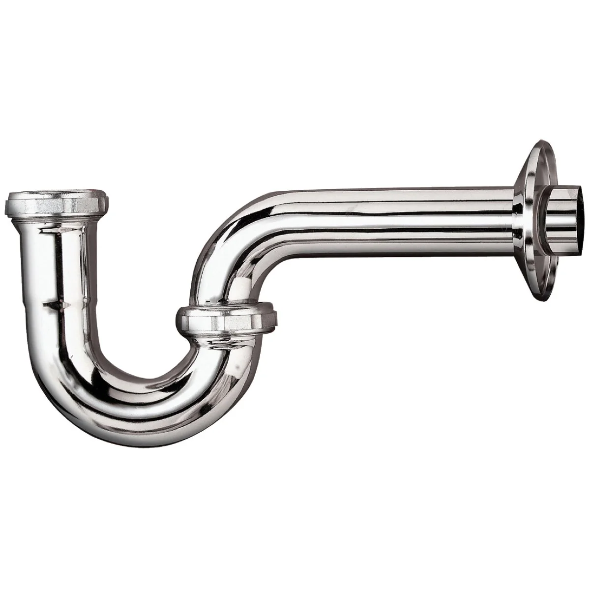Expertly Made Do it 1-1 2 In. x 1-1 2 In. Chrome-Plated 22 Gauge Brass P-Trap Classic