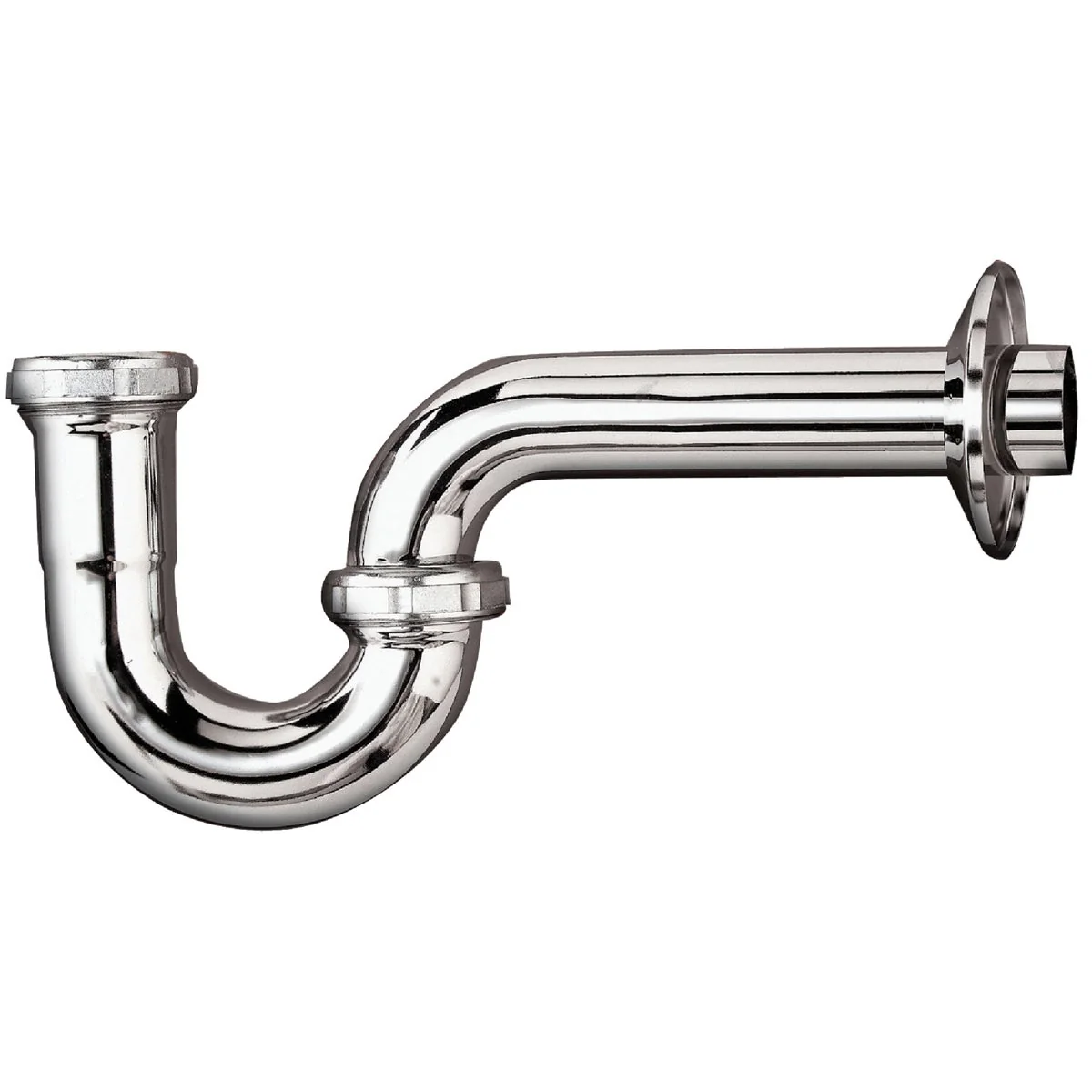 Powerful Do it 1-1 4 In. x 1-1 4 In. Chrome-Plated 17 Gauge Brass P-Trap Durable