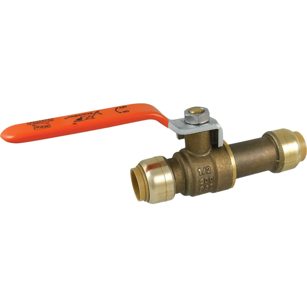 Practical SharkBite 1 2 In. Brass Push-Fit Slip Ball Valve Fast