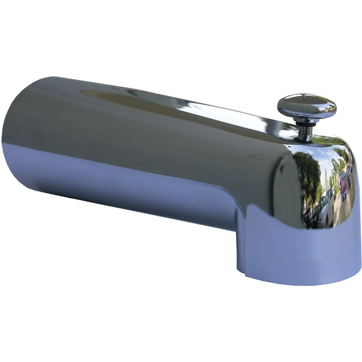 Soft Lasco 7 In. Long Chrome Bathtub Spout with Diverter Versatile