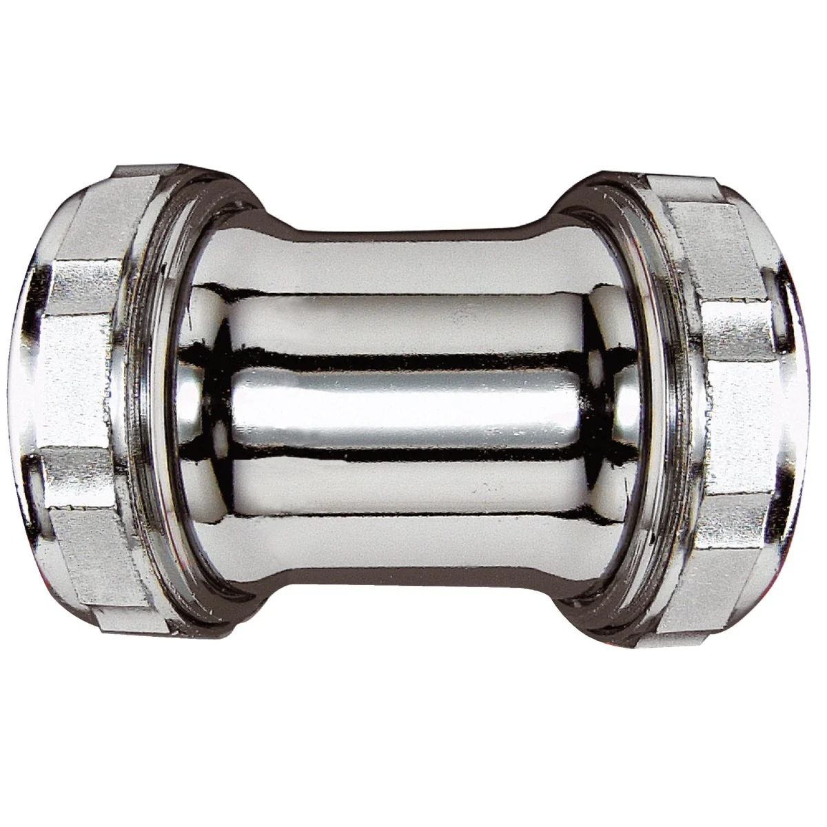 Safe Do it Double Slip 1-1 2 In. Chrome-Plated Brass Straight Coupling High-Quality