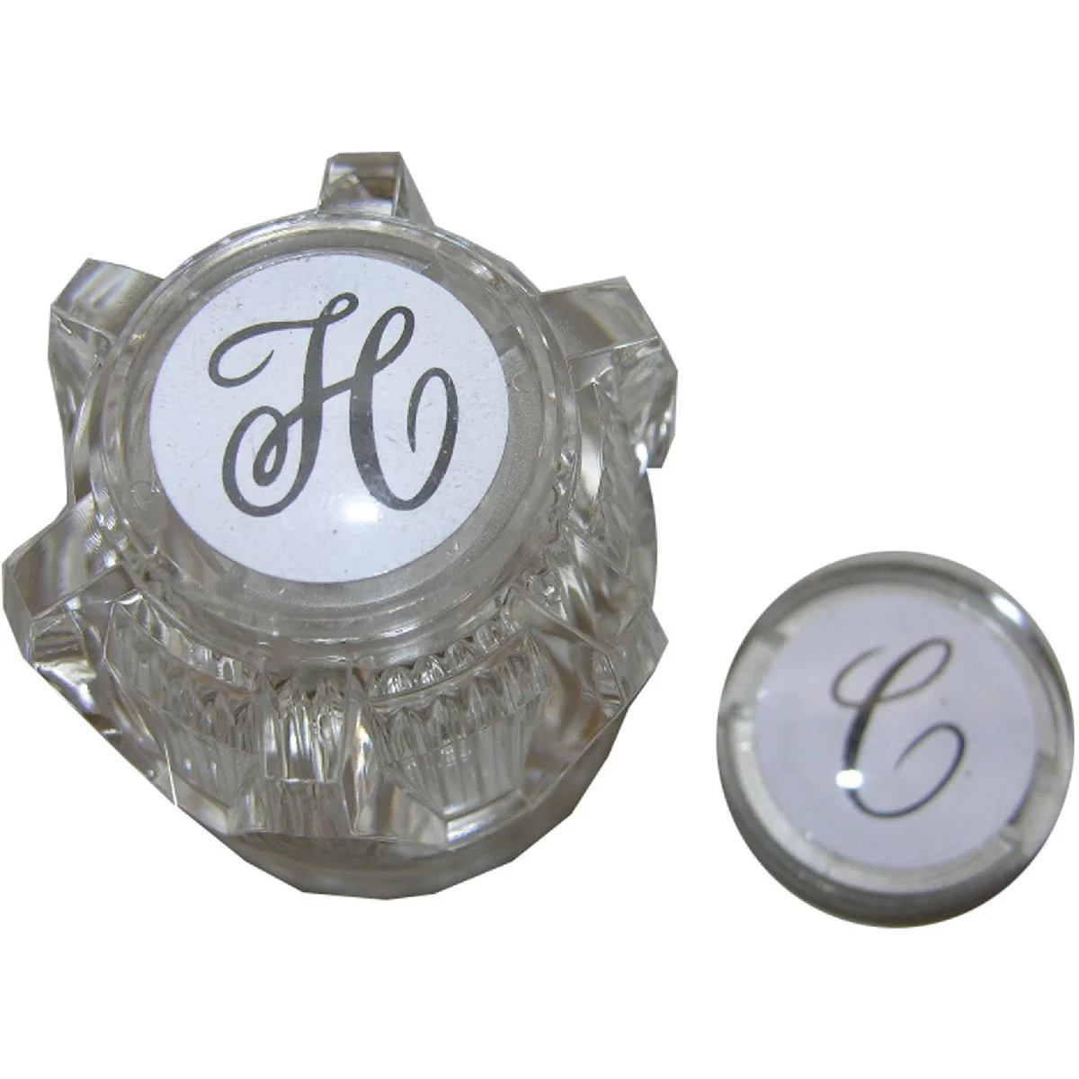 Unique Lasco Moen Round with Hot Cold Buttons Clear Tub Shower Handle Kit Reliable