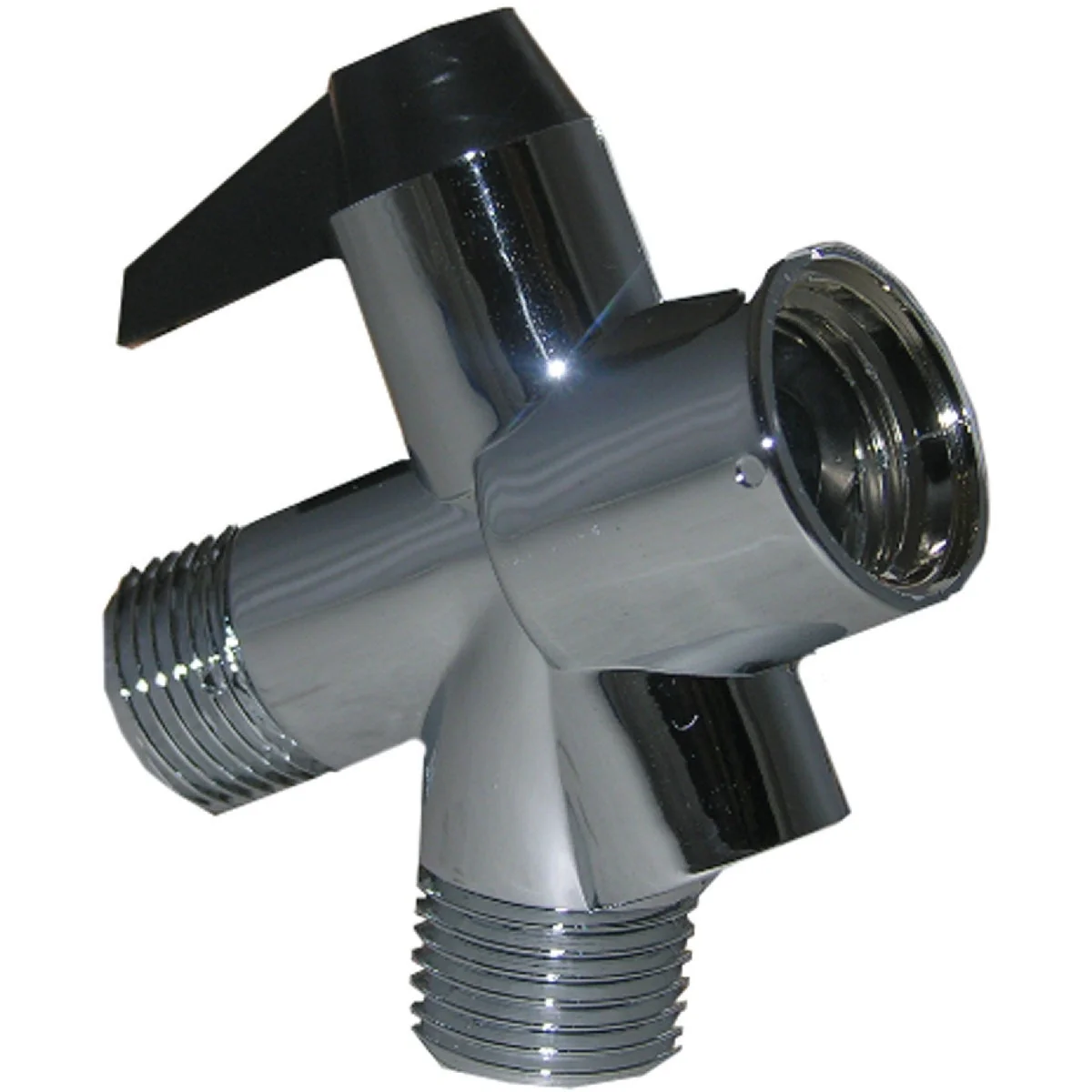 Smooth Lasco 1 2 In. Turn Lever Chrome Plastic Shower Diverter Top-Quality