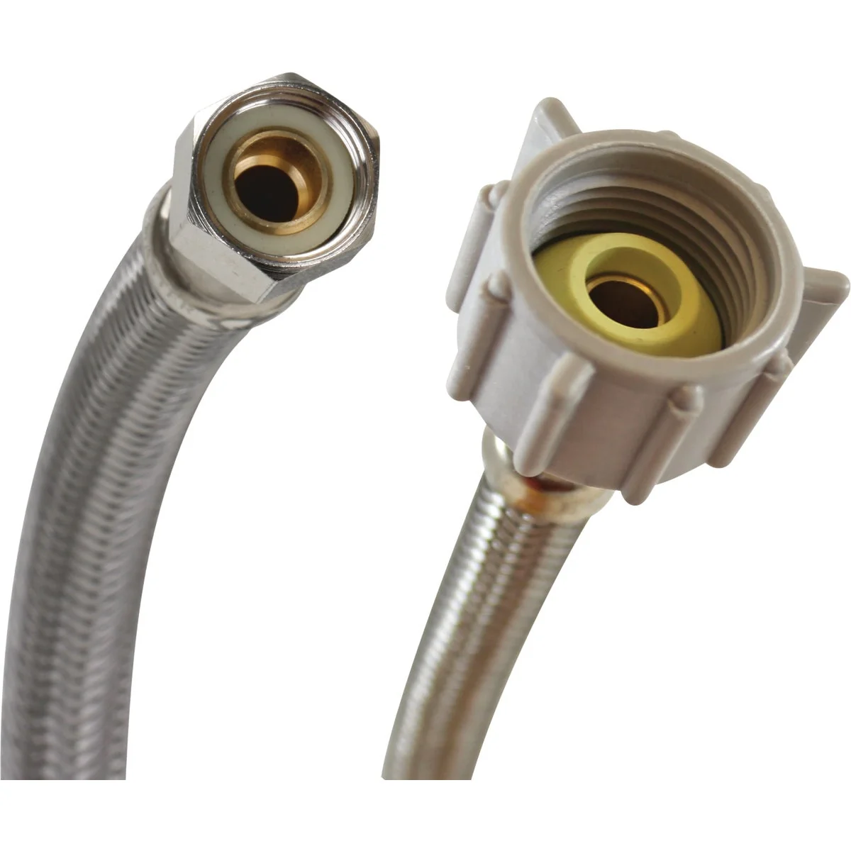 Breathable Fluidmaster 3 8 In. Comp x 7 8 In. Ballcock x 16 In. L Braided Stainless Steel Toilet Connector Proven