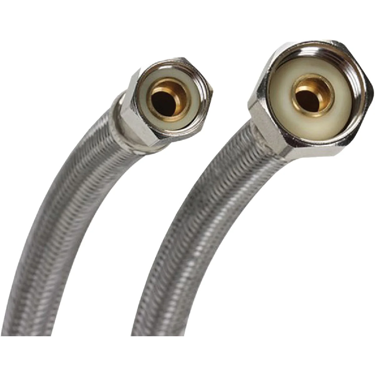 Reusable Fluidmaster 3 8 In. C x 1 2 In. FIP x 36 In. L Braided Stainless Steel Faucet Connector Artisan