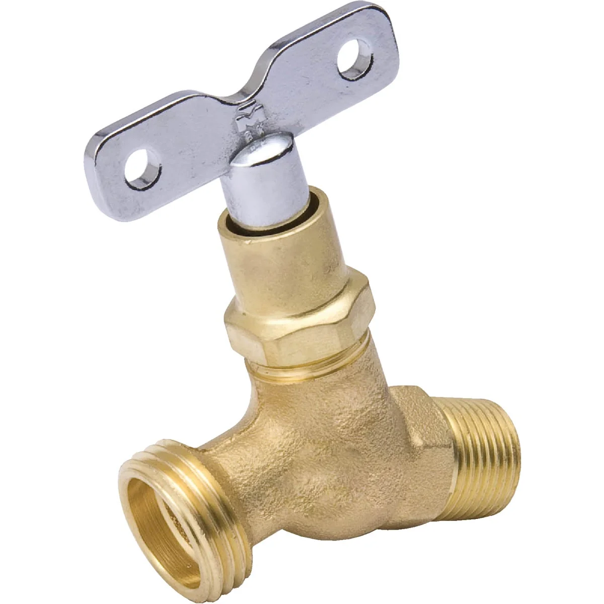 Effective B K 1 2 In. MIP X 3 4 In. Male Hose Thread Loose Key Hose Bibb Flexible