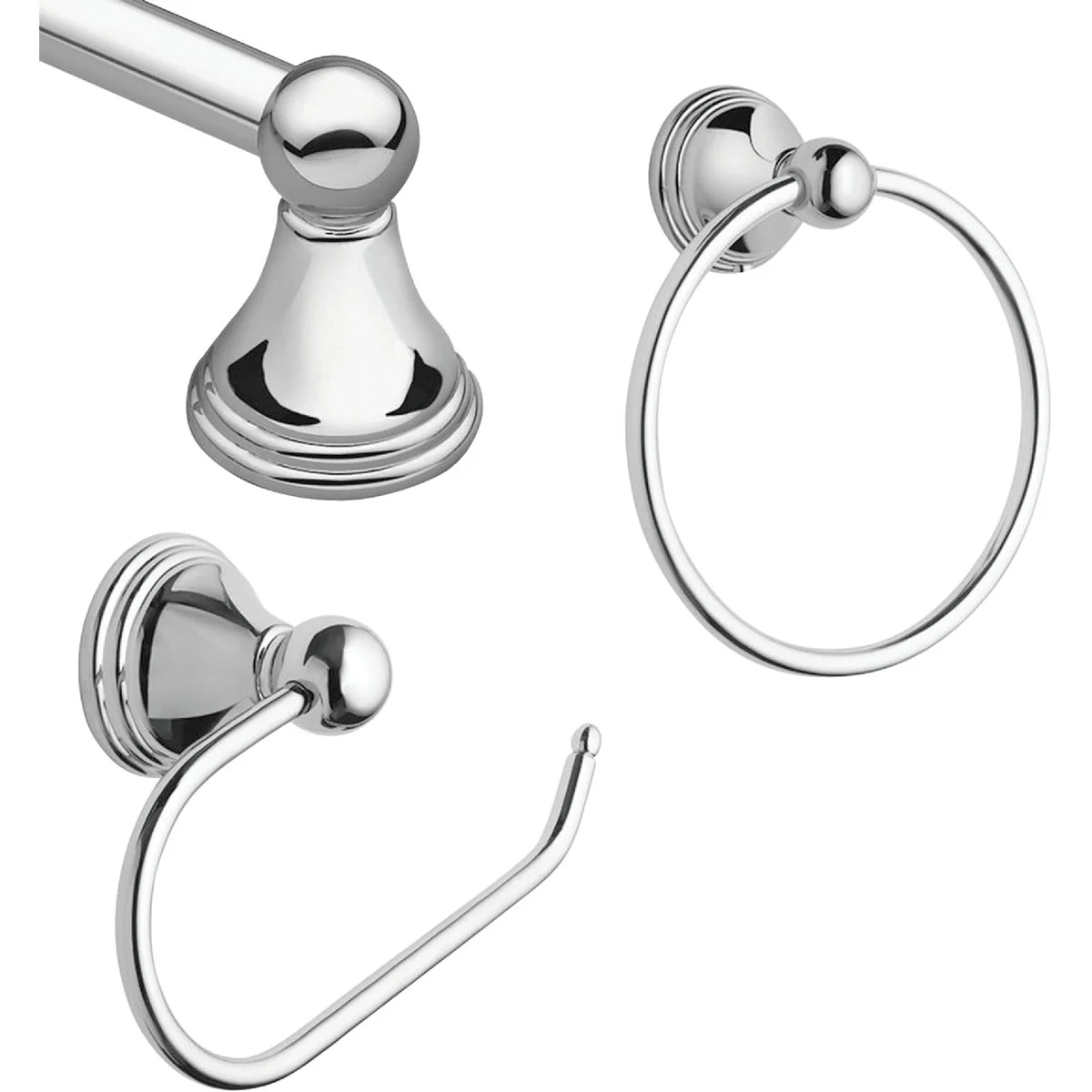 Classic Moen Preston Collection 3-Piece Bath Accessory Kit Consistent