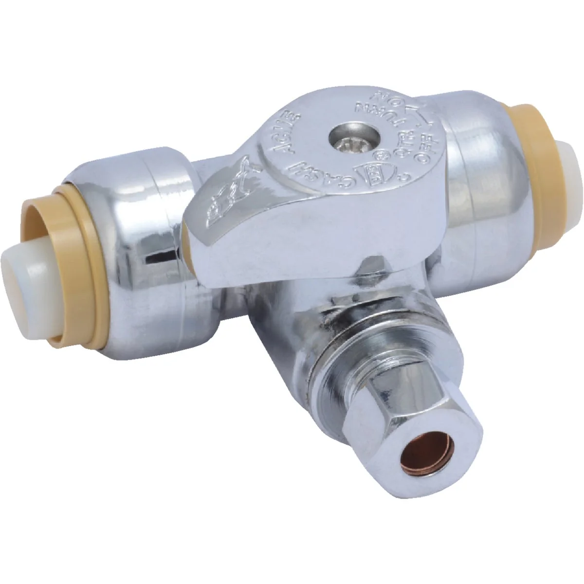 Top-Quality SharkBite 1 2 In. X 1 2 In. X 1 4 In. Push-to-Connect Stop Tee Secure