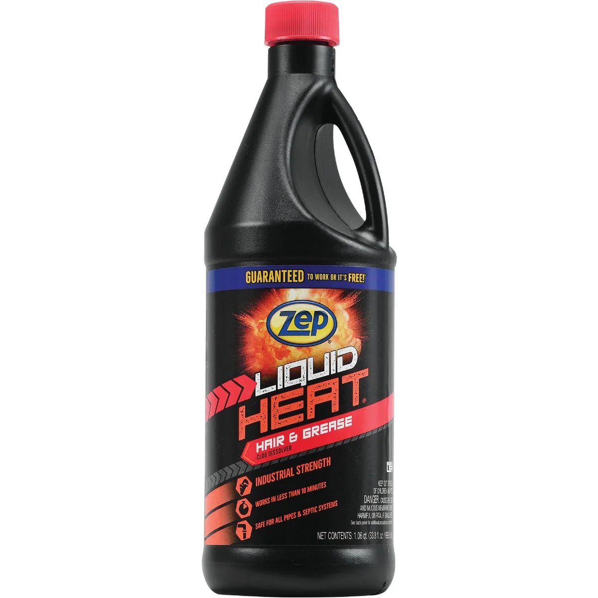 Authentic Zep 34 Oz. Liquid Heat Drain Opener Cleaner Relaxed