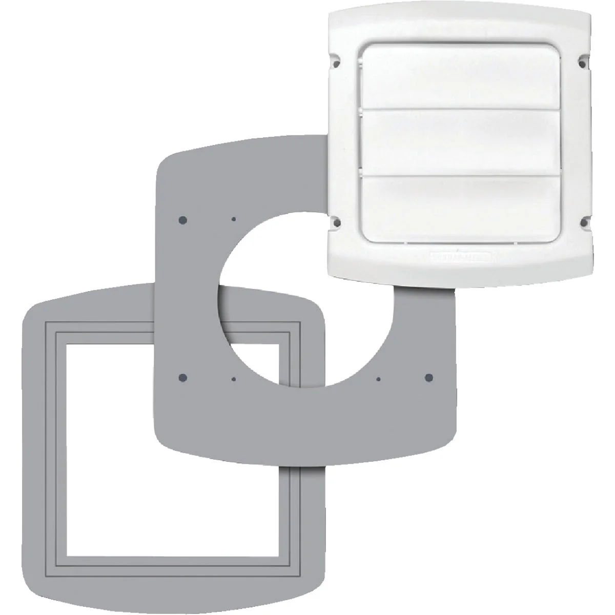 Classic Dundas Jafine EzFix 4 In. White Plastic Vent Cap Gasket Kit Secure