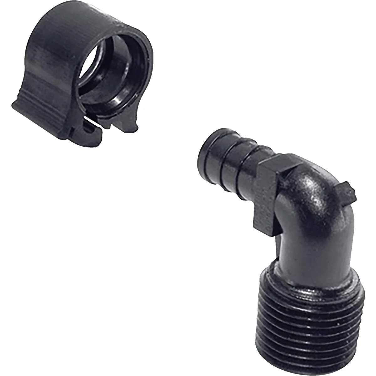 Selected Flair-It PEXLock 1 2 In. x 1 2 In. MPT 90 Deg. Plastic Compression Male PEX Elbow 1 4 Bend Pure
